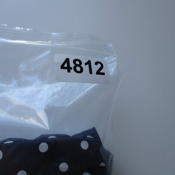 Lands End Down Puffer Vest Jacket Womens Small Blue Full Zip Outdoors Hike Dots - Picture 11 of 11